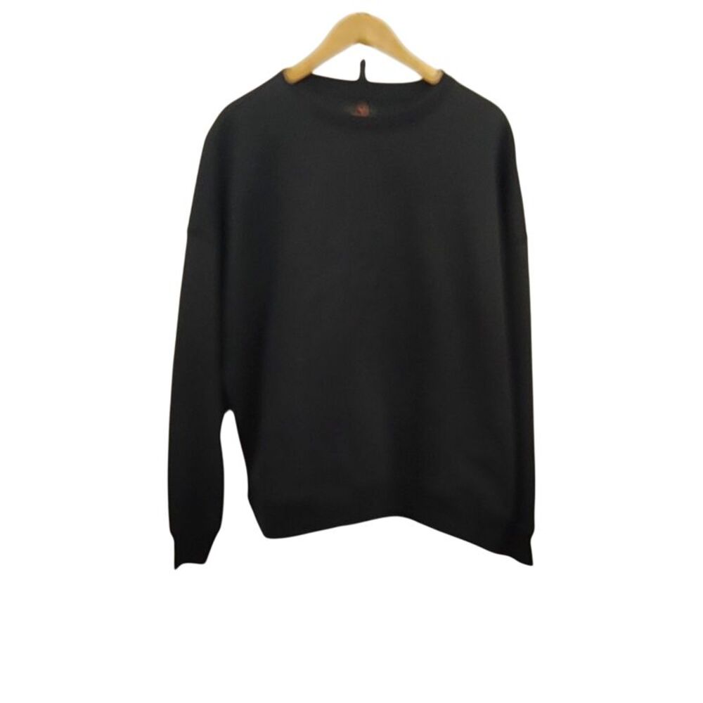 Quince Men Everyday Fleece Crew Black Sleeved Top XL